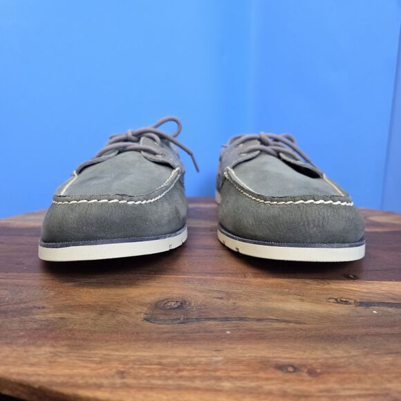 Sperry Top-Sider Leeward Nubuck Boat Shoe Men's 15 Grey STS19210 - Picture 6 of 12